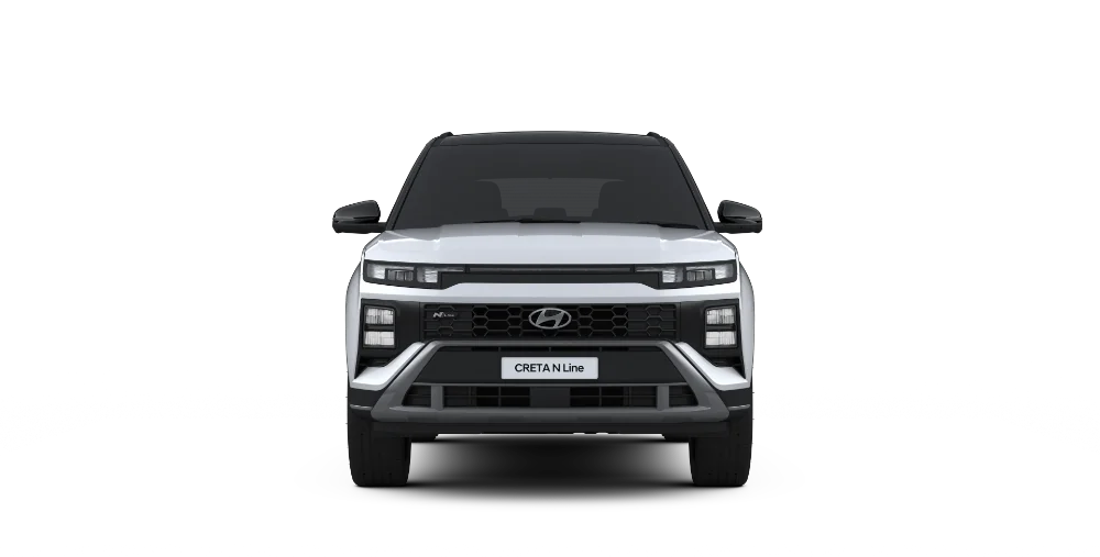 New CRETA Creamy White Pearl with Black Roof