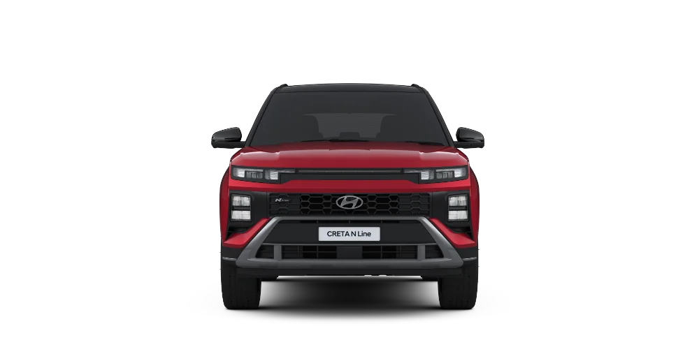 New CRETA Dragon Red Pearl with Black Roof