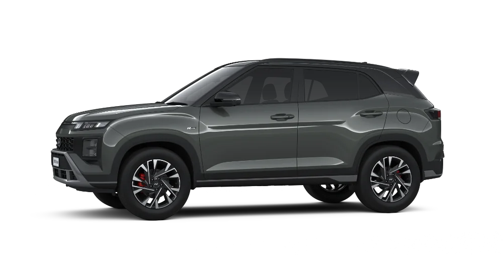 New CRETA Shadow Gray Metallic with Black Roof